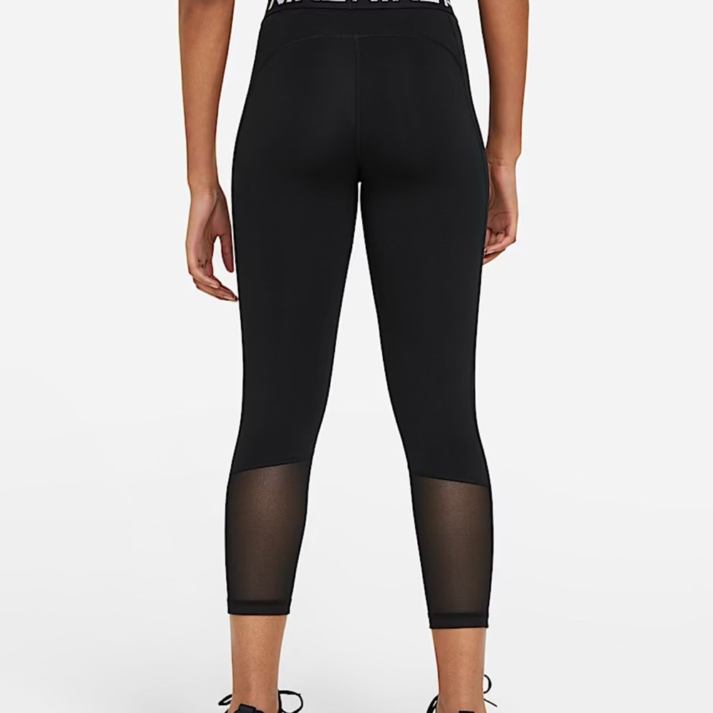 🎉FINAL PRICE🎉Women's Mid-Rise Crop Mesh-Panel Leggings - Picture 3 of 11